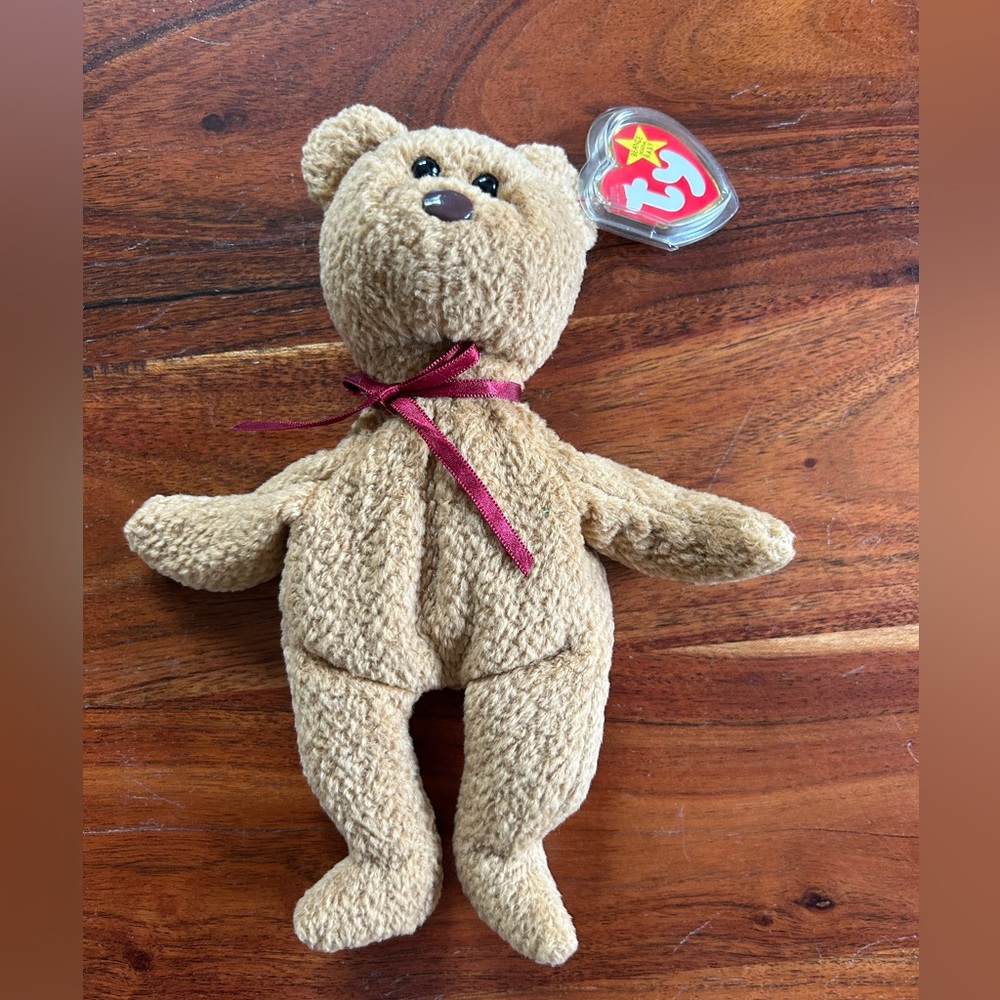 NWT Ty beanie babies rare "Curly" 1996, 1993 with rare errors